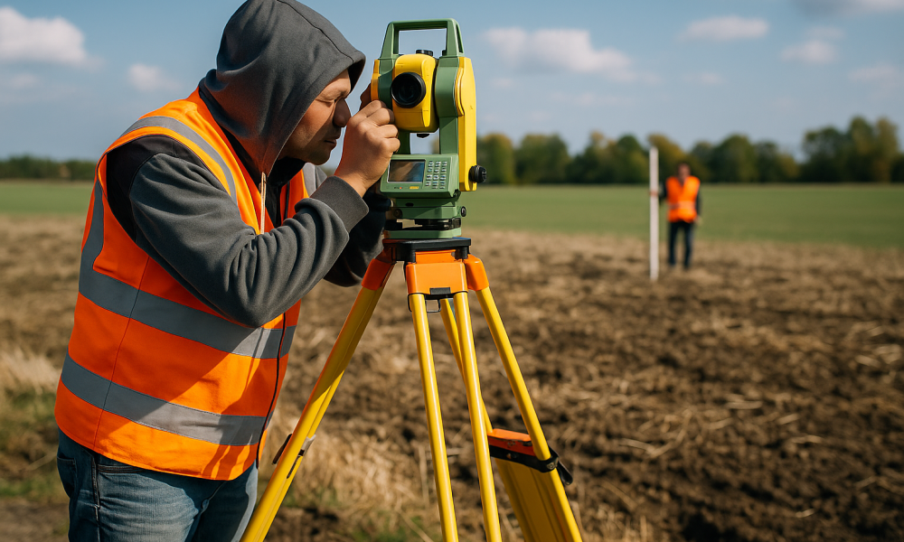 Inżynier geodeta podczas budowy – {kiedy jego pomoc jest niezbędna