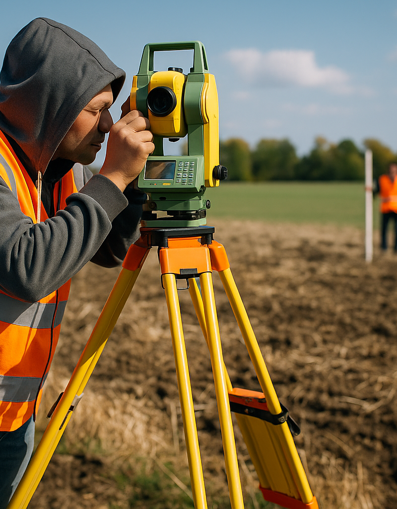 Inżynier geodeta podczas budowy – {kiedy jego pomoc jest niezbędna